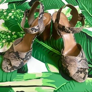 COPY - Brand New Crown Vintage Snakeskin Sandals